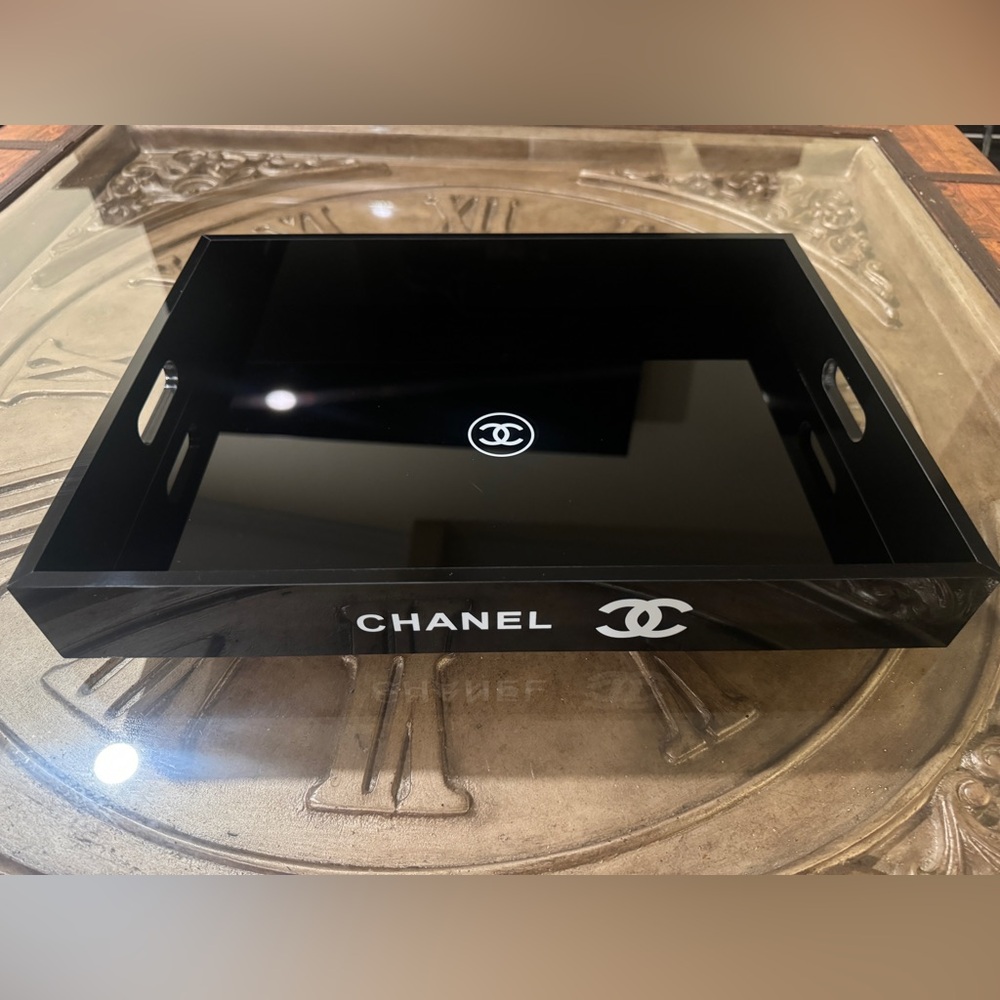 Authentic CHANEL black makeup and jewelry organizer vanity tray - Picture 2 of 4